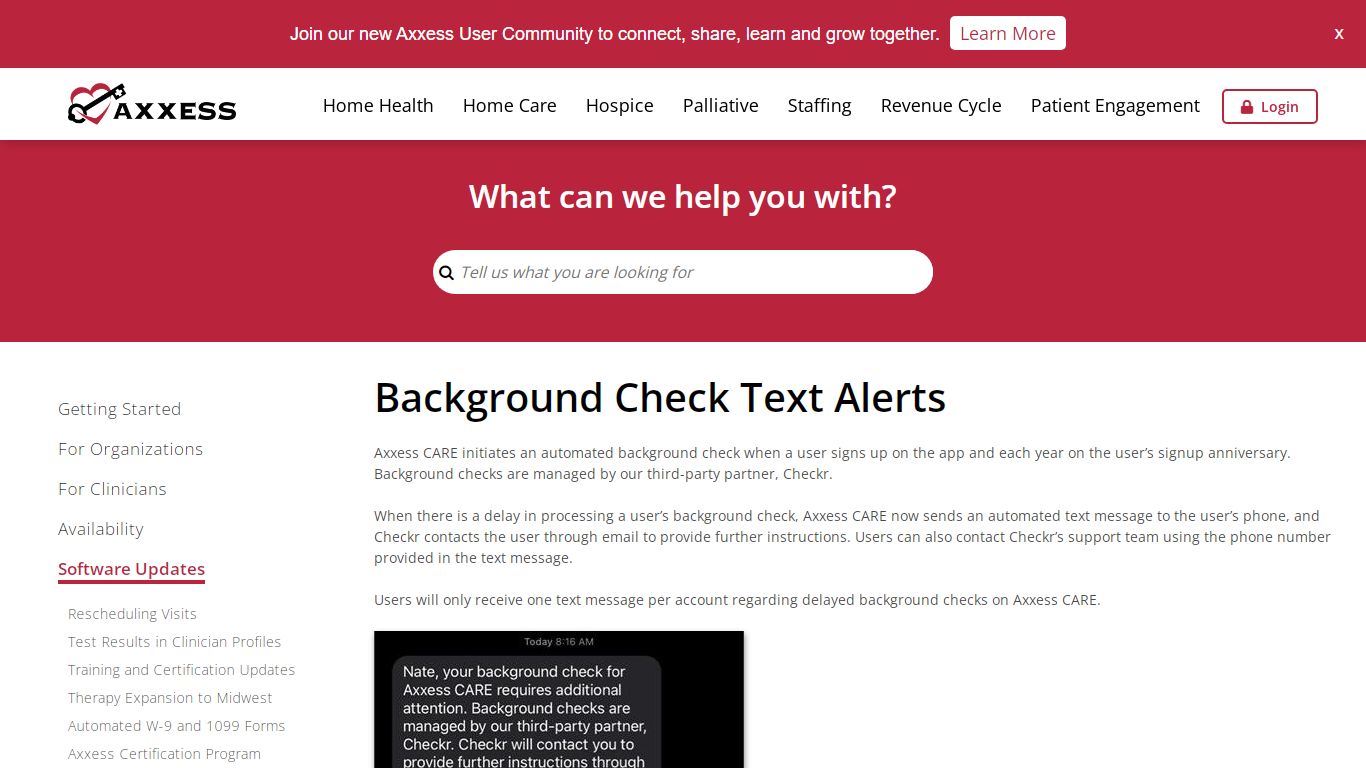 Background Check Text Alerts - Help Center